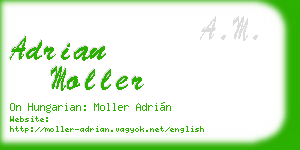adrian moller business card